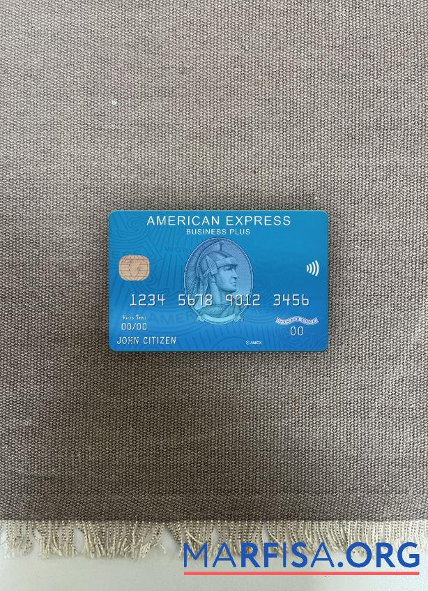 Downloadable USA Citizens bank amex blue business plus card photolook front example